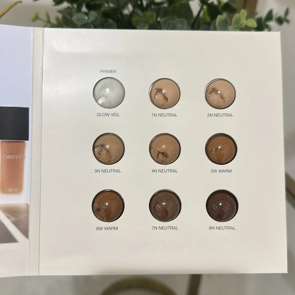 Set of two Dior Beauty Foundation Samples